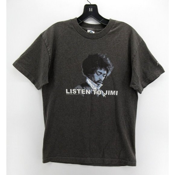 VINTAGE Jimi Hendrix Shirt Medium 2004 Authentic Y2K Pullover Alstyle - Picture 1 of 10
